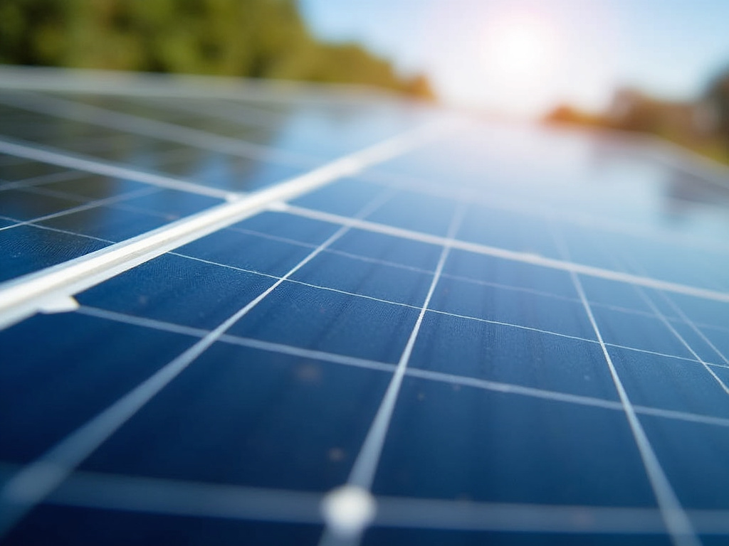 Solar panel closeup — solar flood lights