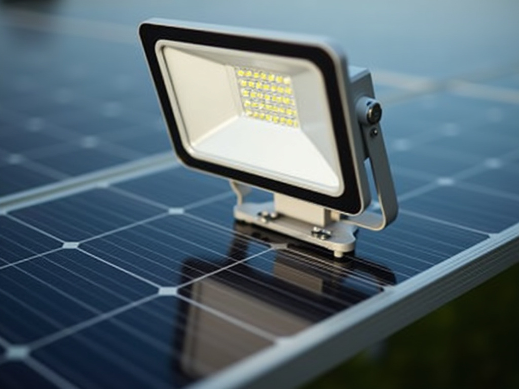 Solar panel floodlight — solar flood lights