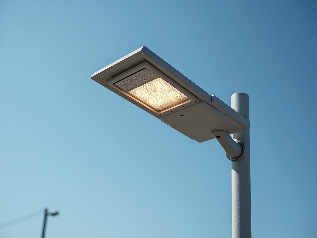 Solar panel streetlight — bus station solar lighting