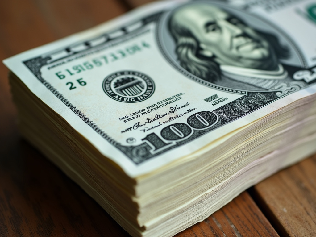 Stack of cash — title loans China Spring