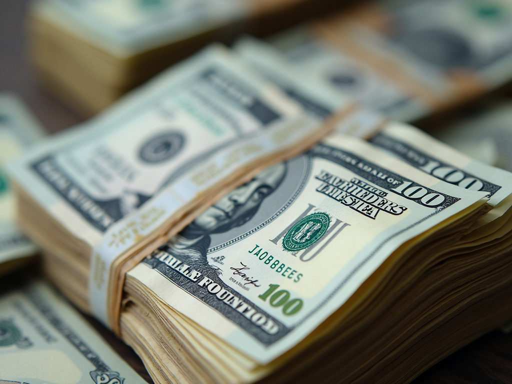 Stack of cash — title loans China Spring