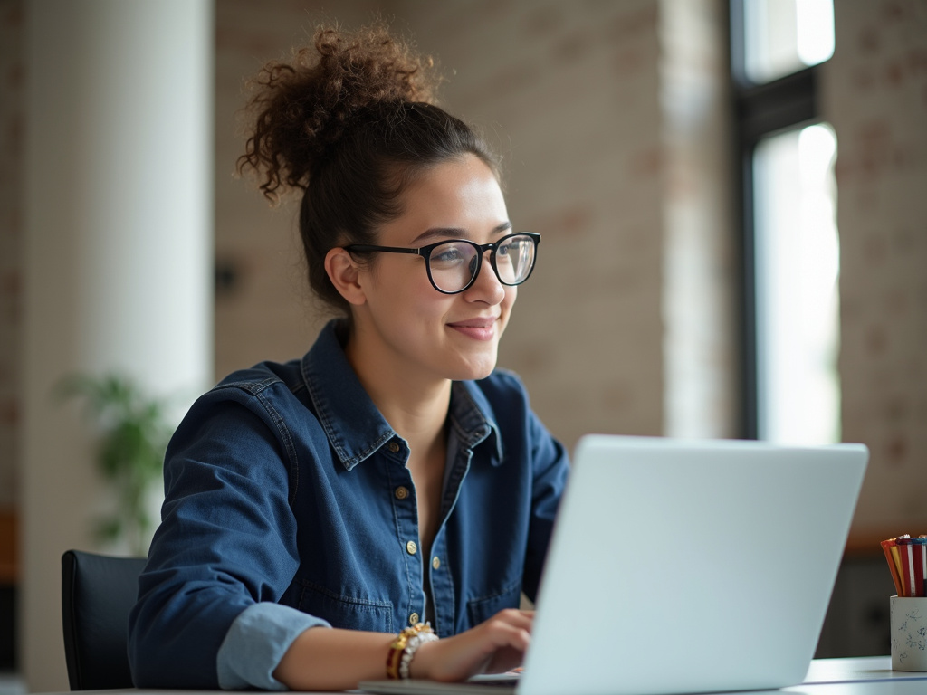 Student with laptop — title loans Baylor University