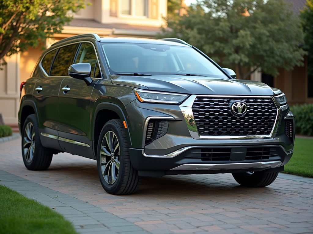 Suv parked driveway — suv title loans Waco