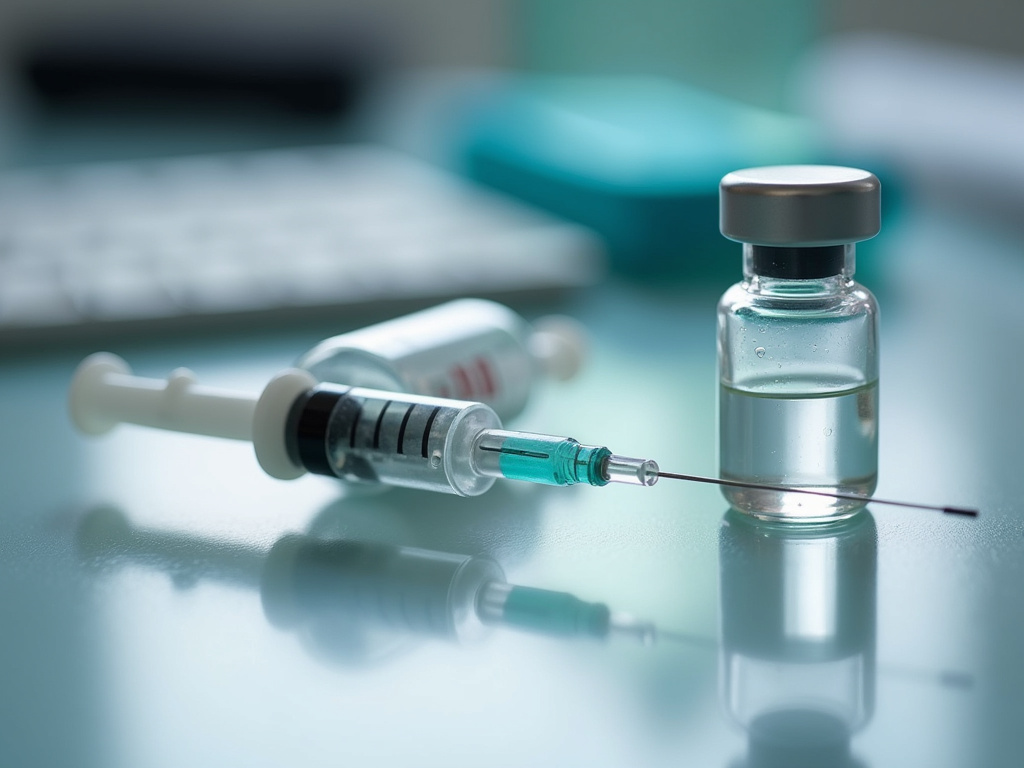 Syringe and vial — testosterone replacement therapy austin