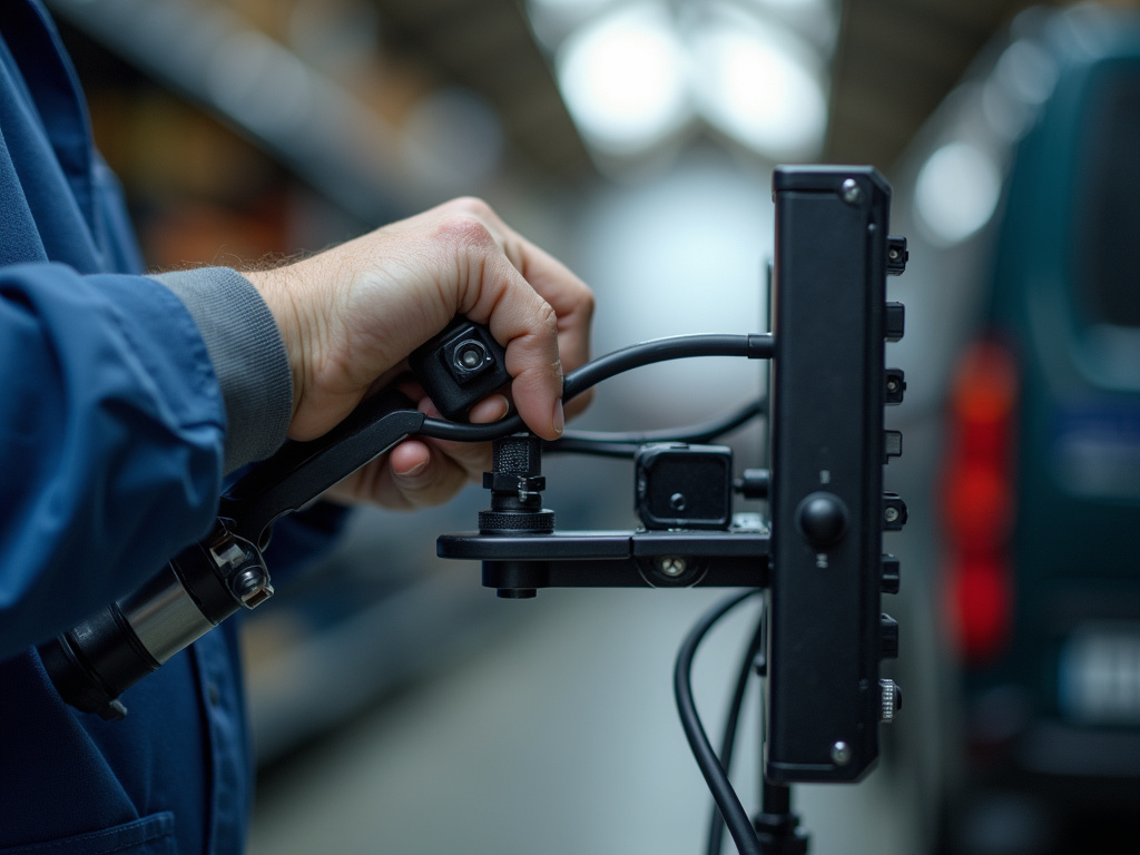 Technician mounting bracket — all-in-two solar lights