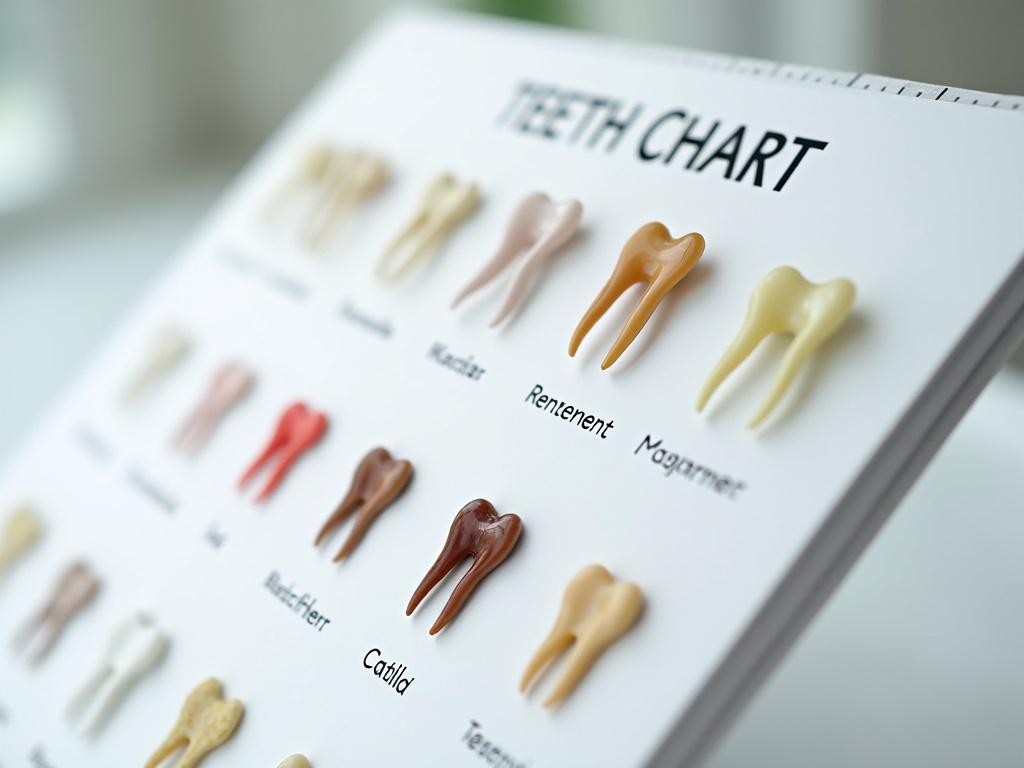 Teeth shade chart — teeth whitening coral springs