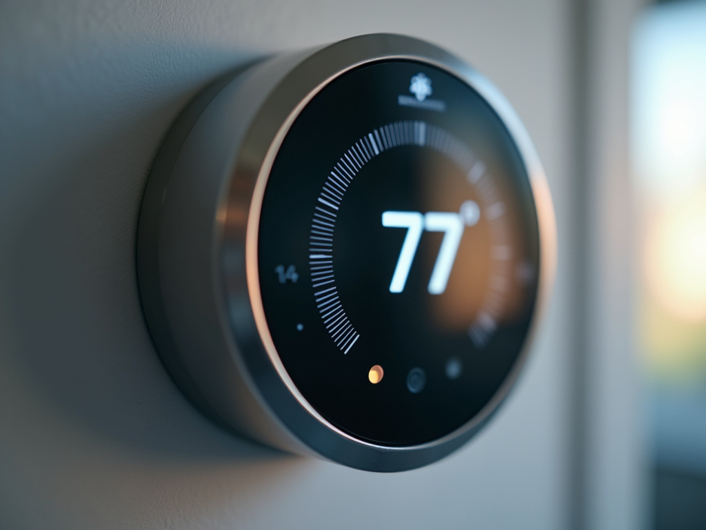 Thermostat closeup — deck builders austin