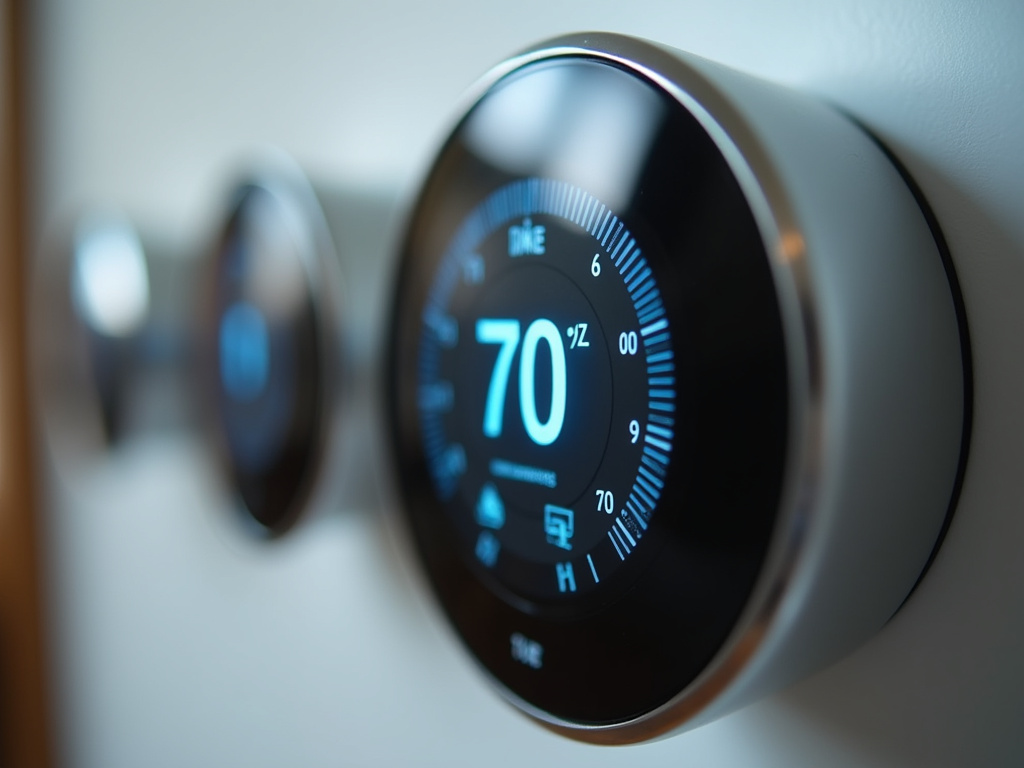 Thermostat closeup — hvac installation austin