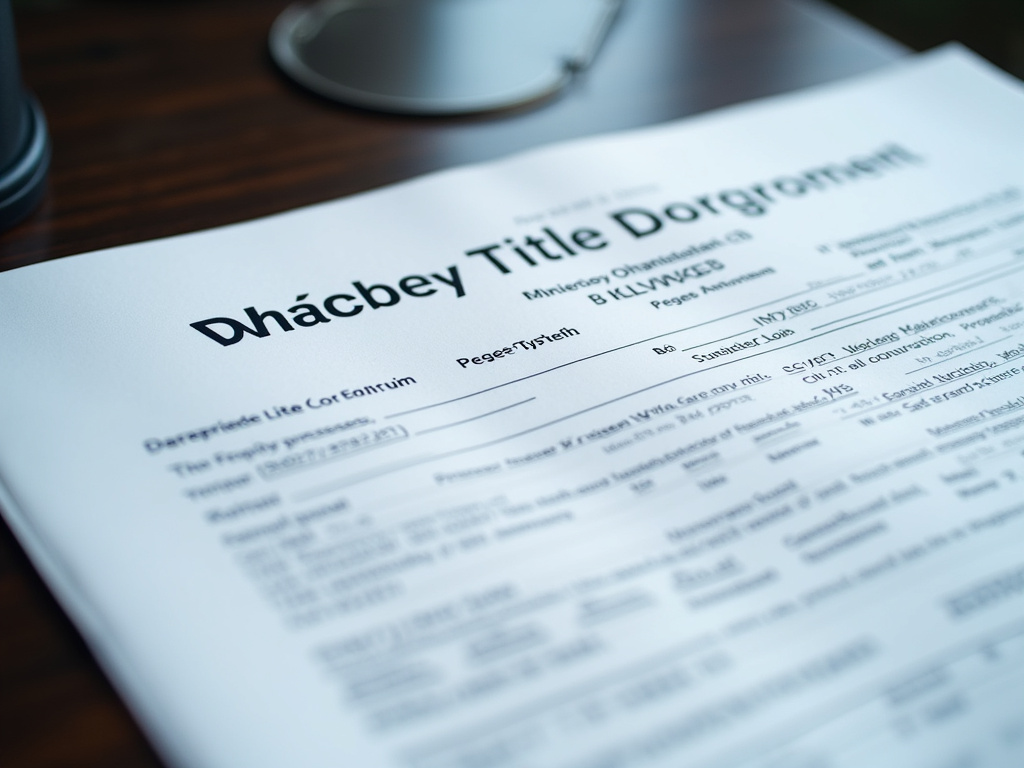 Vehicle title document — car title loans Waco