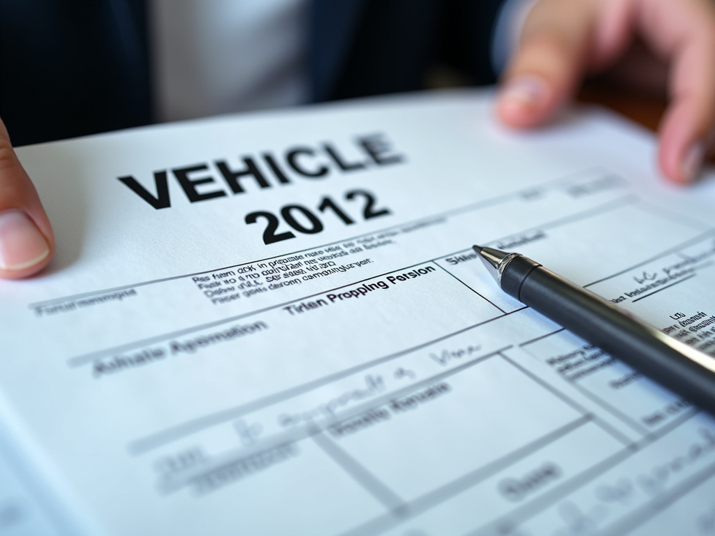 Vehicle title document — motorcycle title loans Waco