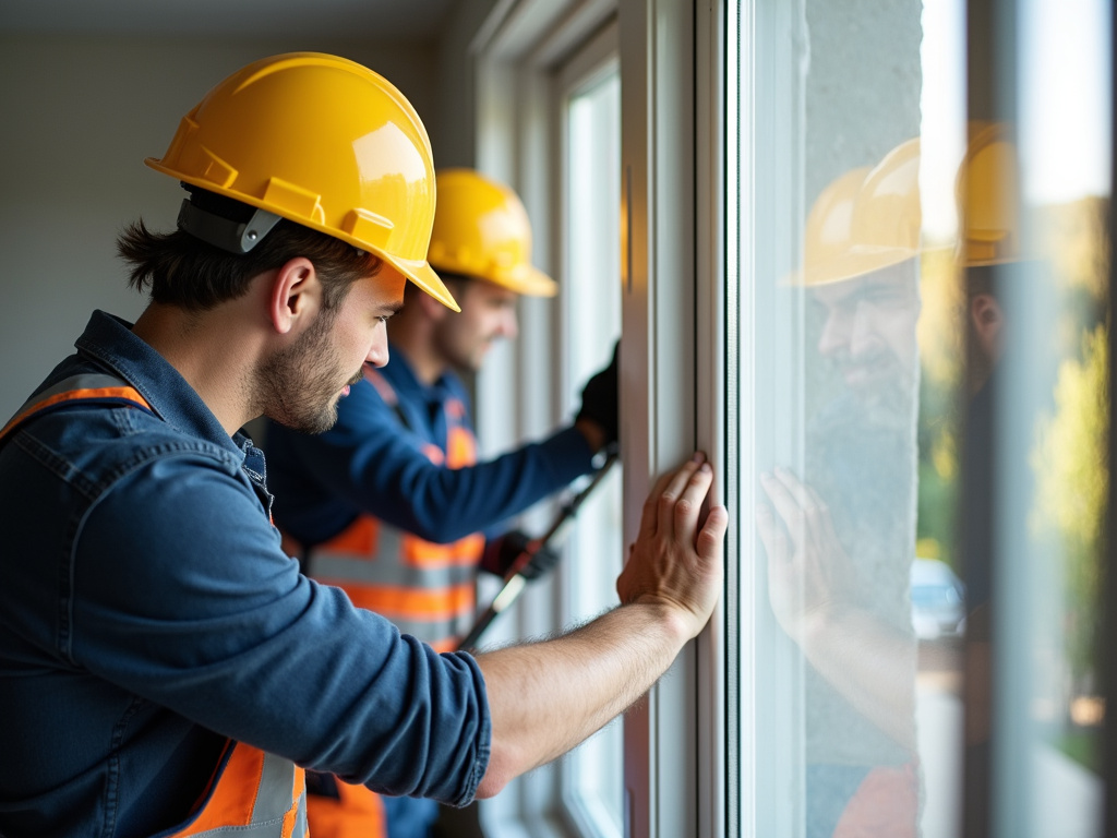 Window installation crew — impact windows installation