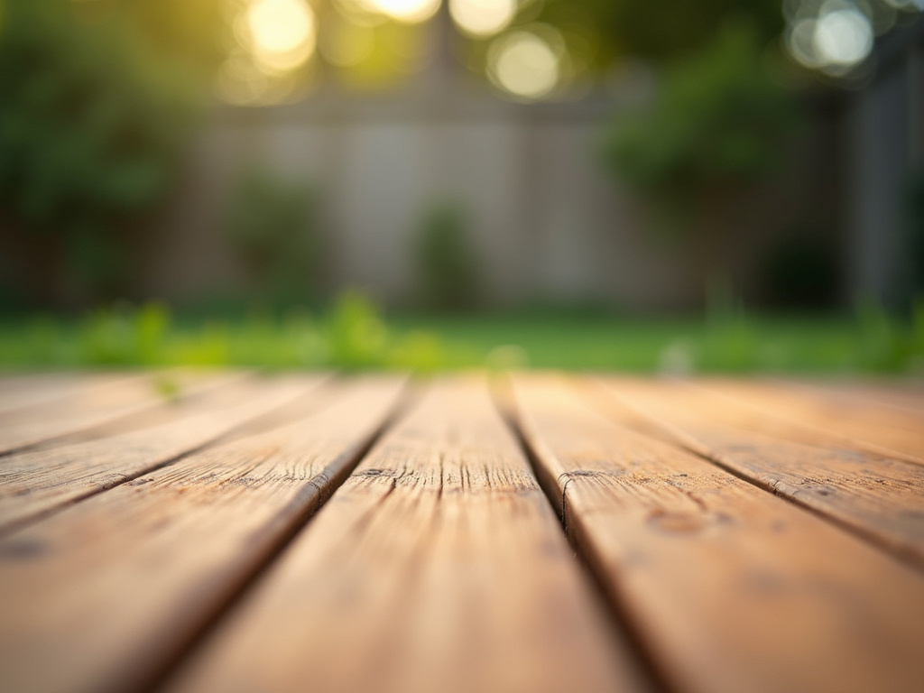 Wooden backyard deck — deck builders austin
