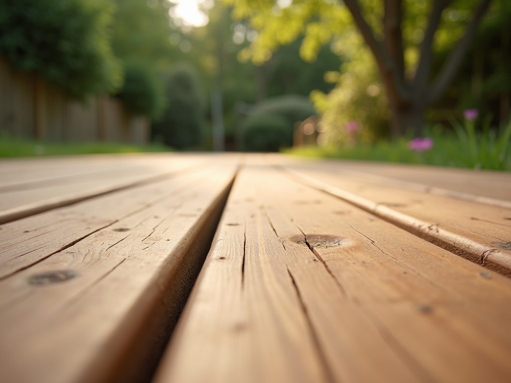 Wooden backyard deck — deck builders austin