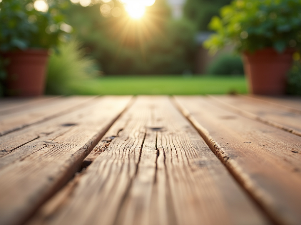 Wooden backyard deck — deck builders austin