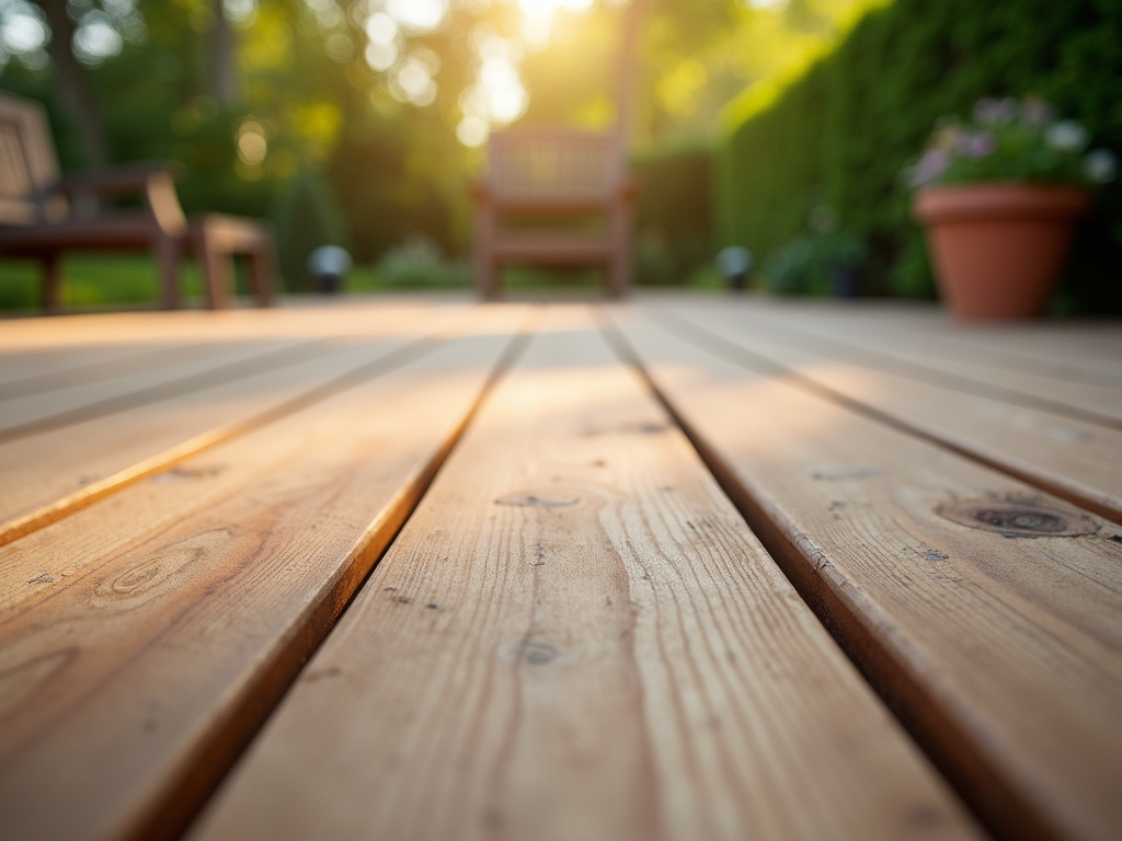 Wooden backyard deck — deck builders austin