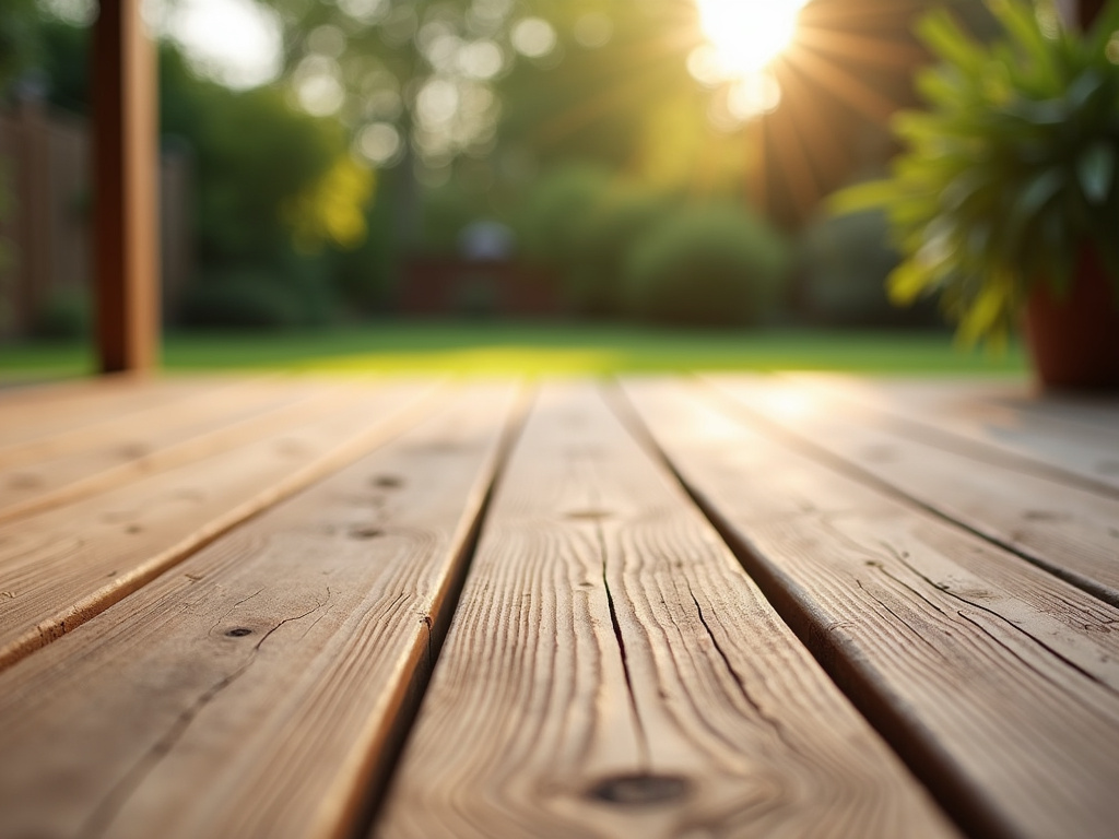 Wooden backyard deck — deck builders austin