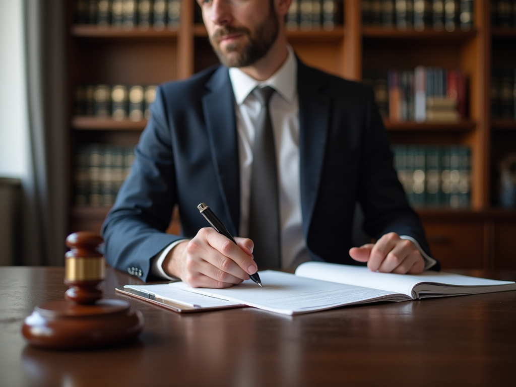 Attorney at desk — los angeles fatal car accident lawyer