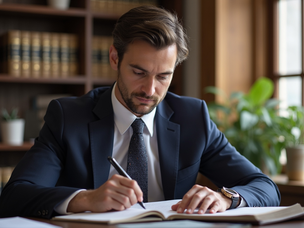 Attorney at desk — los angeles fatal car accident lawyer