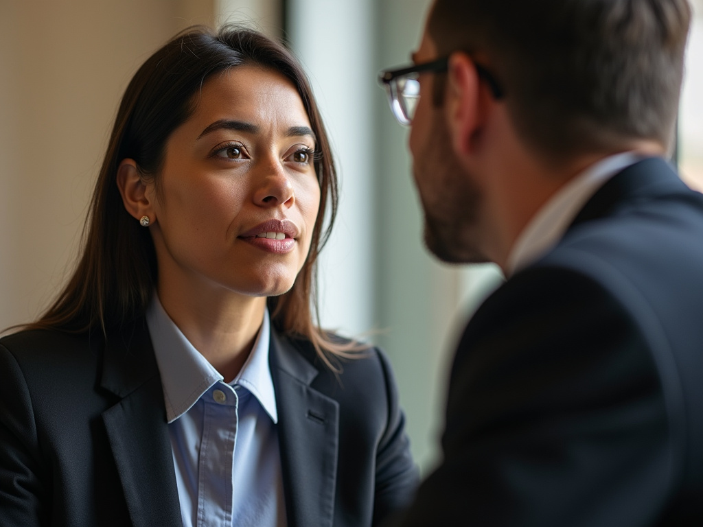 Attorney with client — los angeles head-on collision lawyer