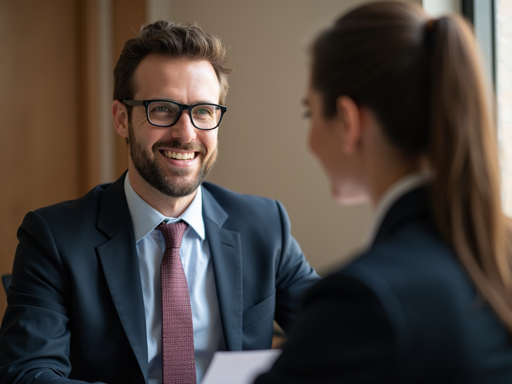 Attorney with client — los angeles head-on collision lawyer