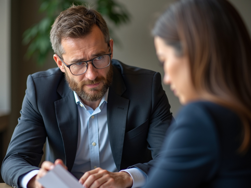 Attorney with client — los angeles head-on collision lawyer