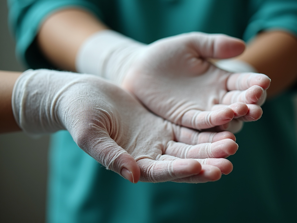 Bandaged hands — burn injury lawyer phoenix