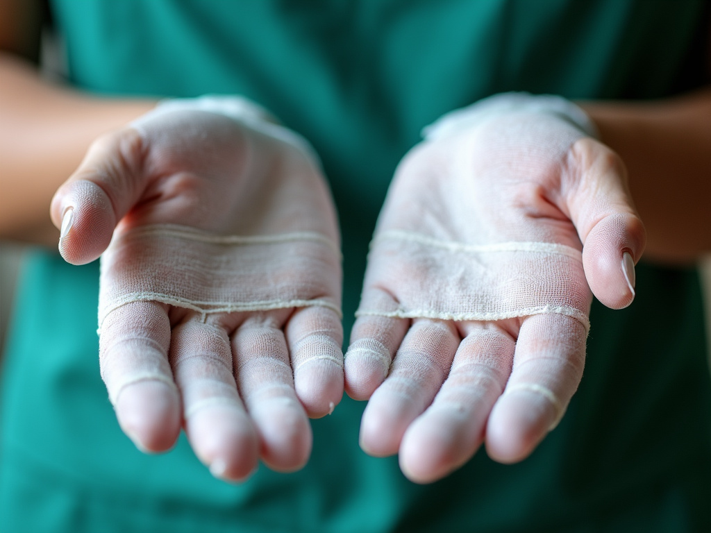 Bandaged hands — burn injury lawyer phoenix
