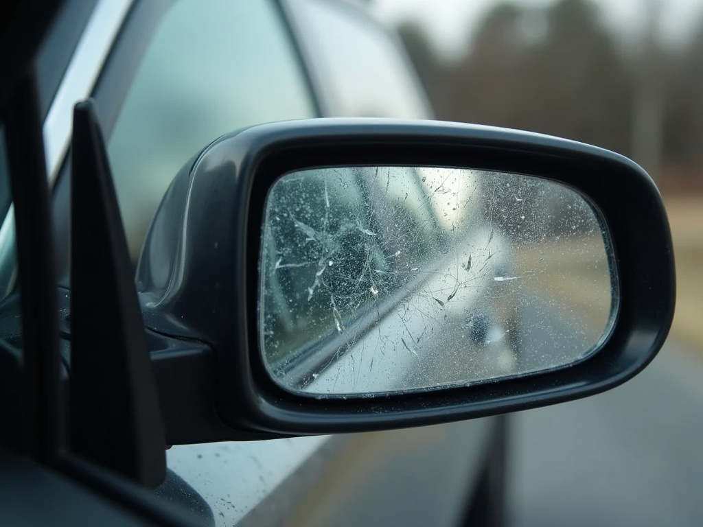 Broken side mirror — los angeles hit and run accident lawyer
