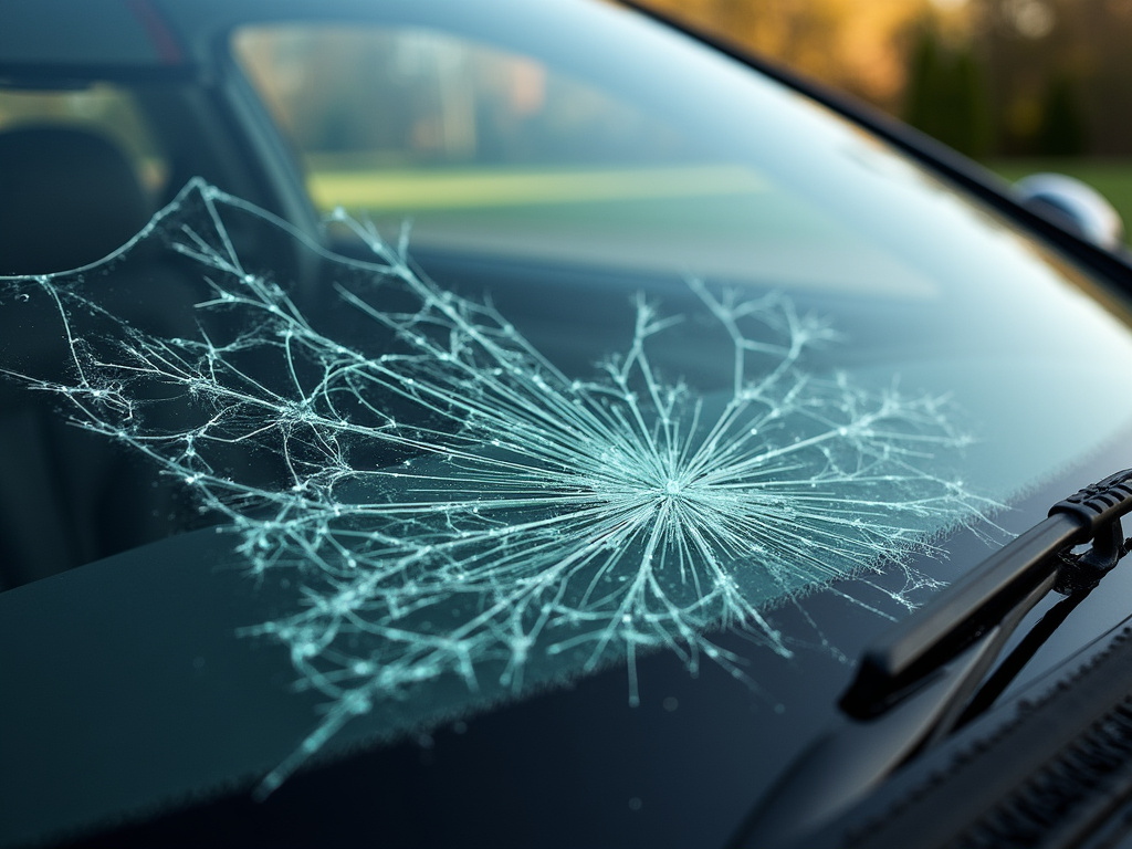 Broken windshield — los angeles head-on collision lawyer