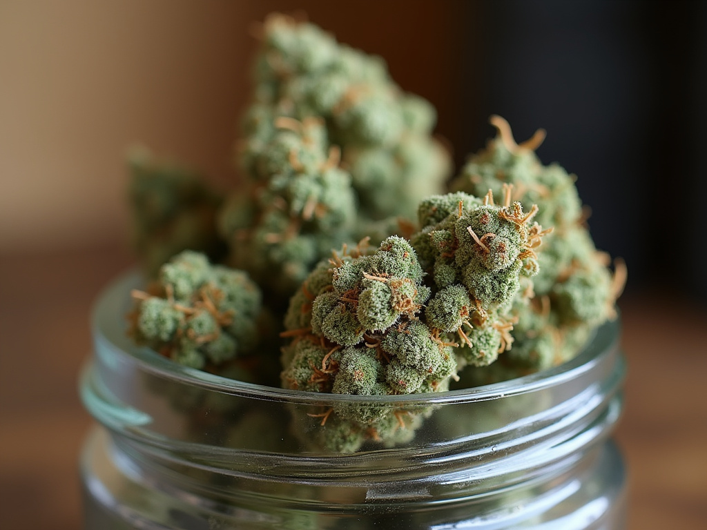 Cannabis buds jar — cannabis dispensary Maine