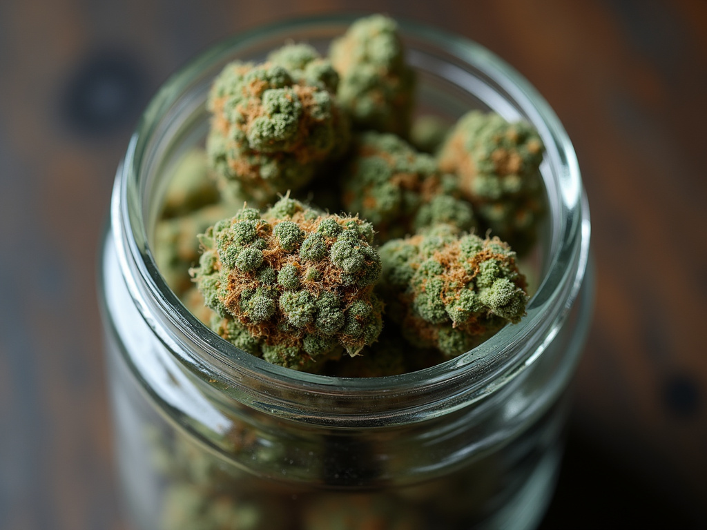 Cannabis buds jar — cannabis dispensary Maine