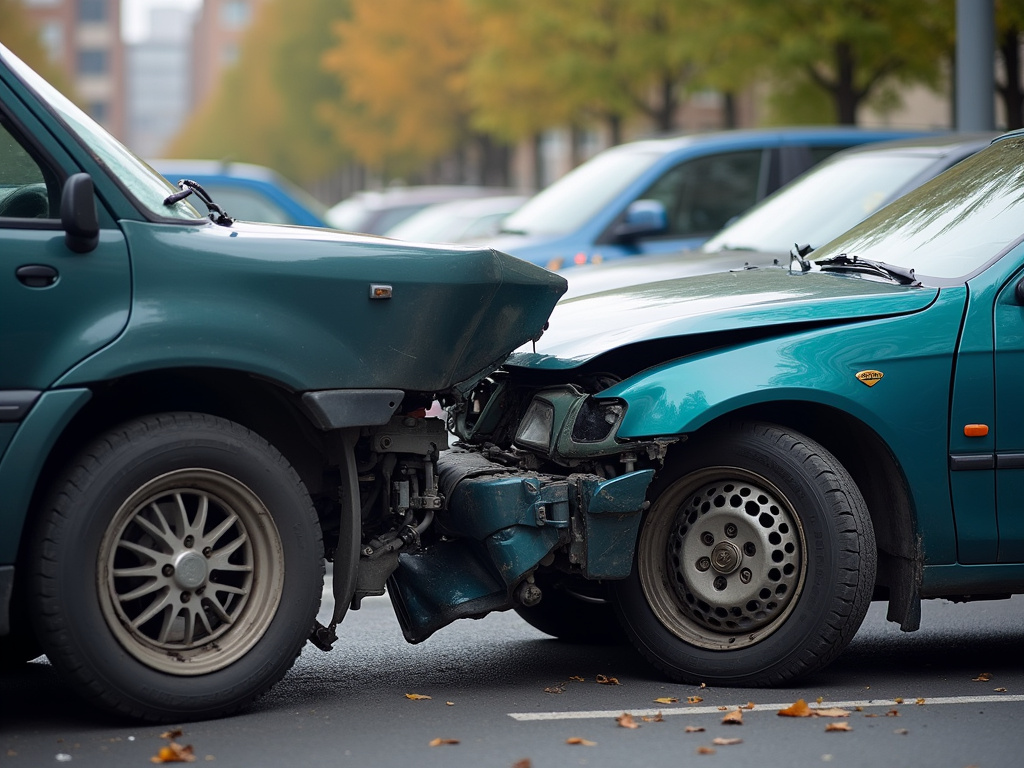 Car accident scene — accident lawyer phoenix