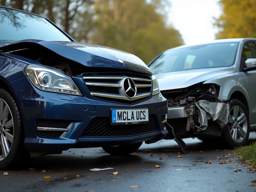 Car accident scene — los angeles car accident lawyer