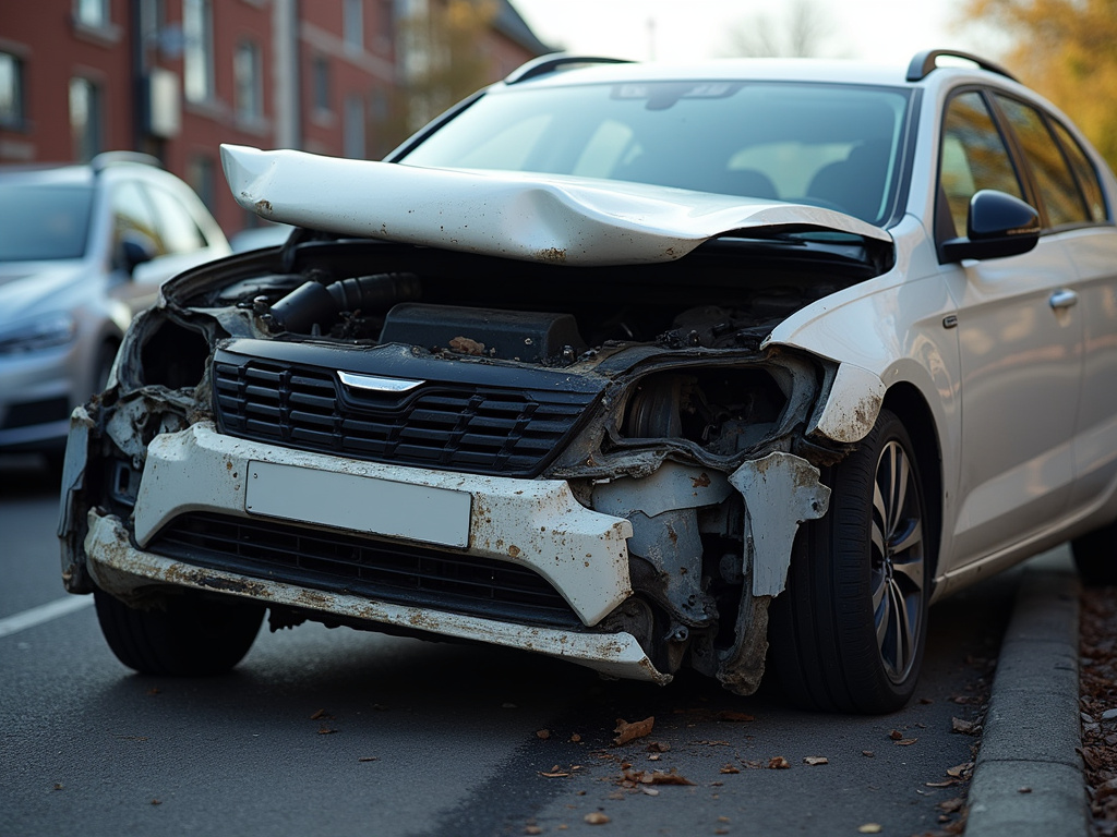 Car crash wreckage — accident lawyer phoenix