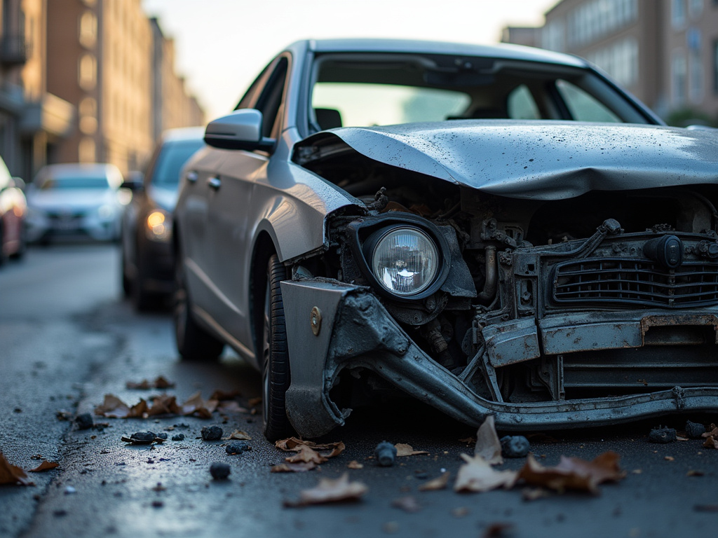 Car crash wreckage — accident lawyer phoenix