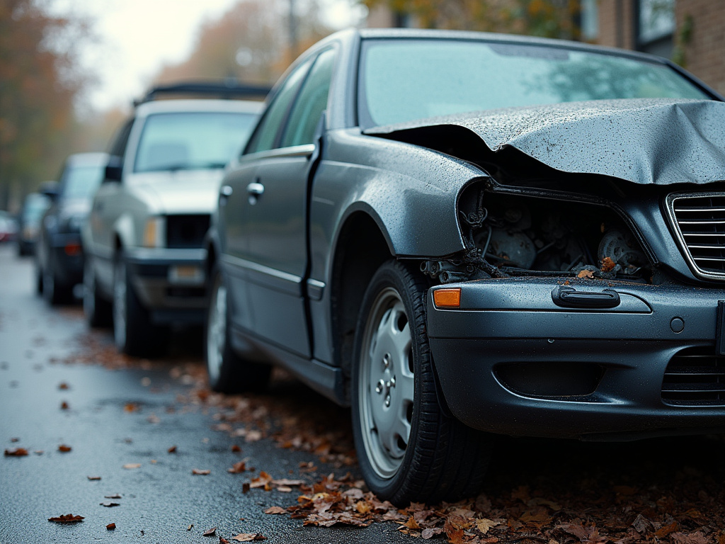 Car crash wreckage — accident lawyer phoenix