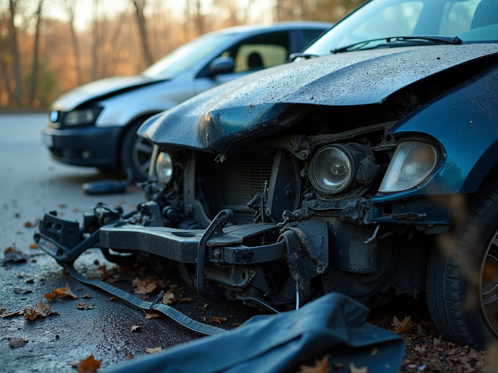 Car crash wreckage — accident lawyer phoenix