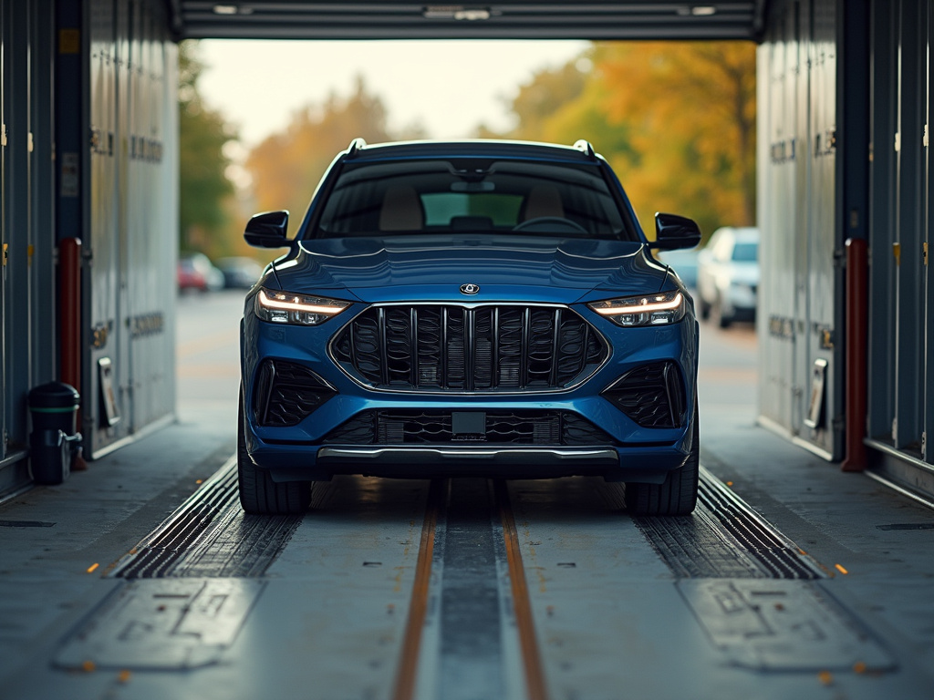 Car loading ramp — car shipping Michigan