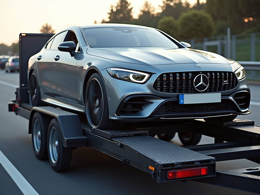 Car on trailer — car shipping Alabama