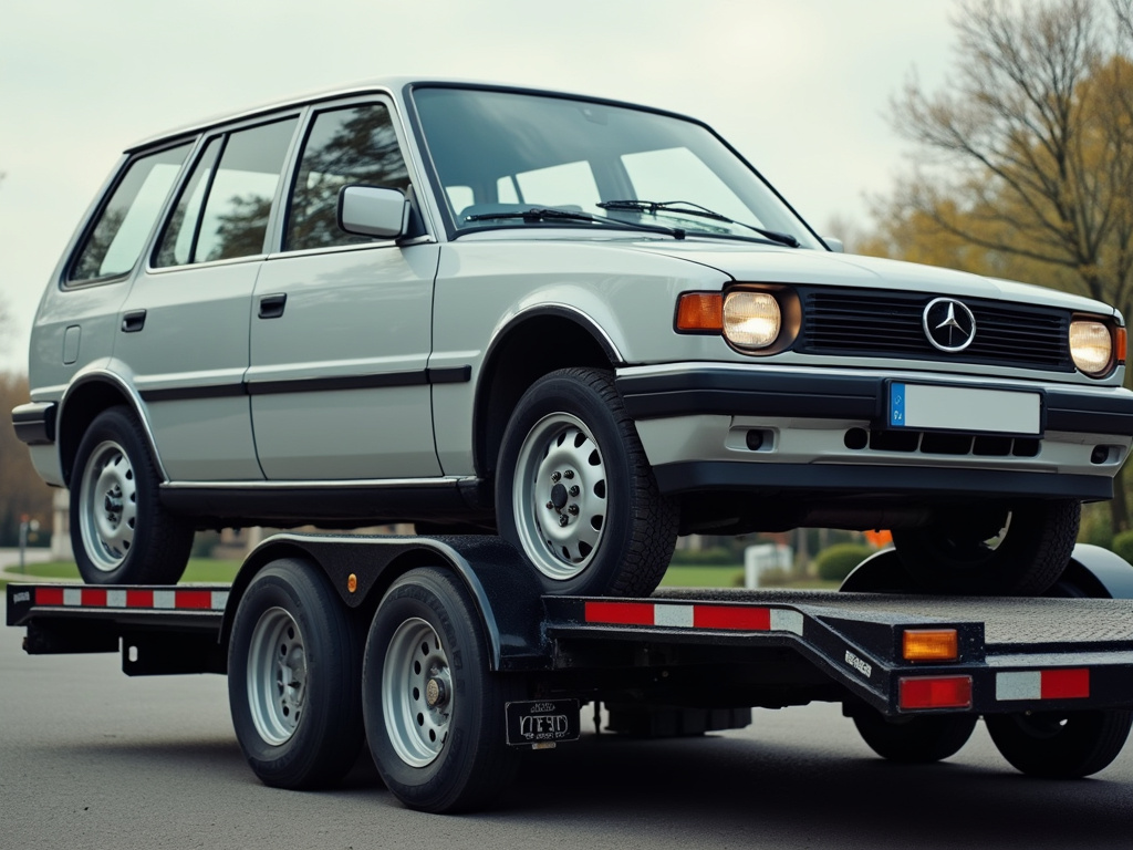 Car on trailer — car shipping Illinois