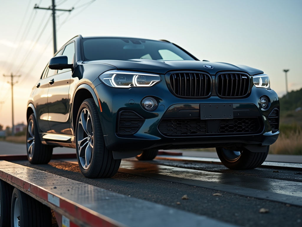 Car on trailer — car shipping Pennsylvania