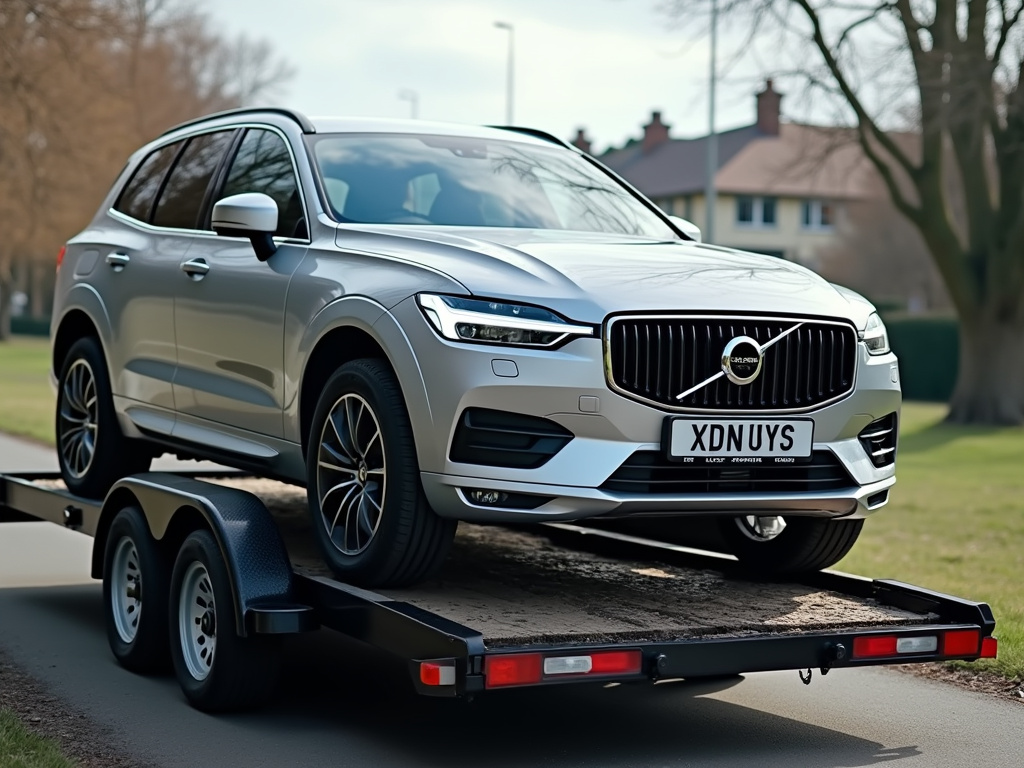 Car on trailer — car shipping Pennsylvania