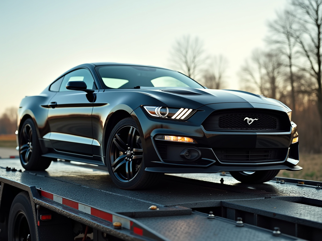 Car on trailer — car shipping Texas