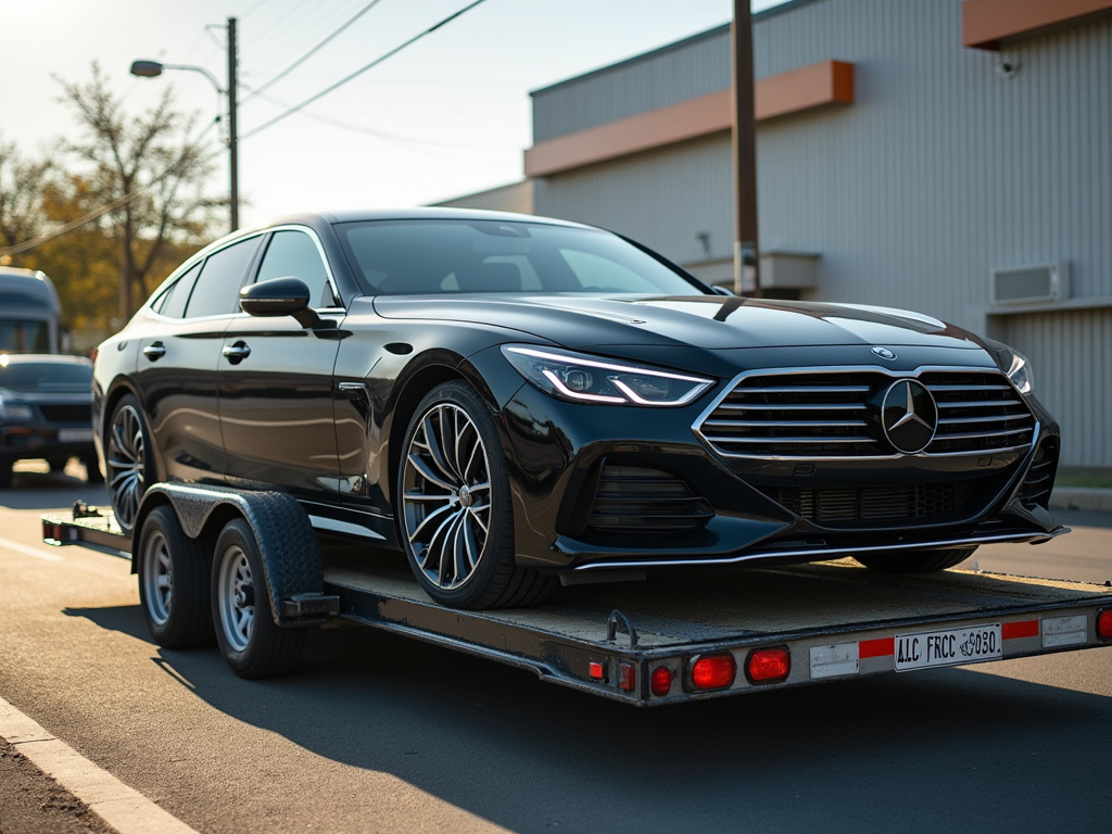 Car on trailer — expedited car shipping