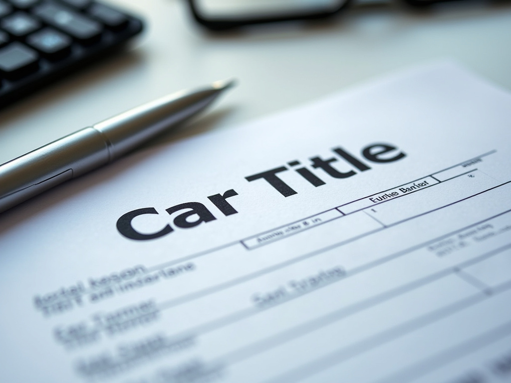 Car title document — title loans alabama