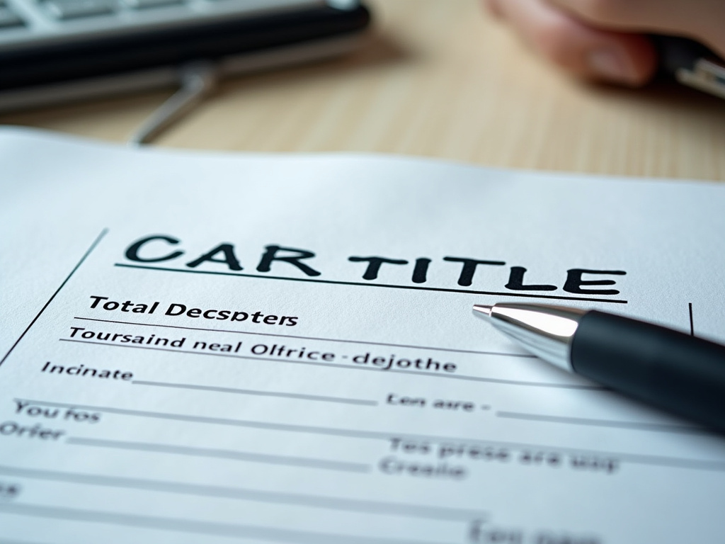 Car title document — title loans delaware