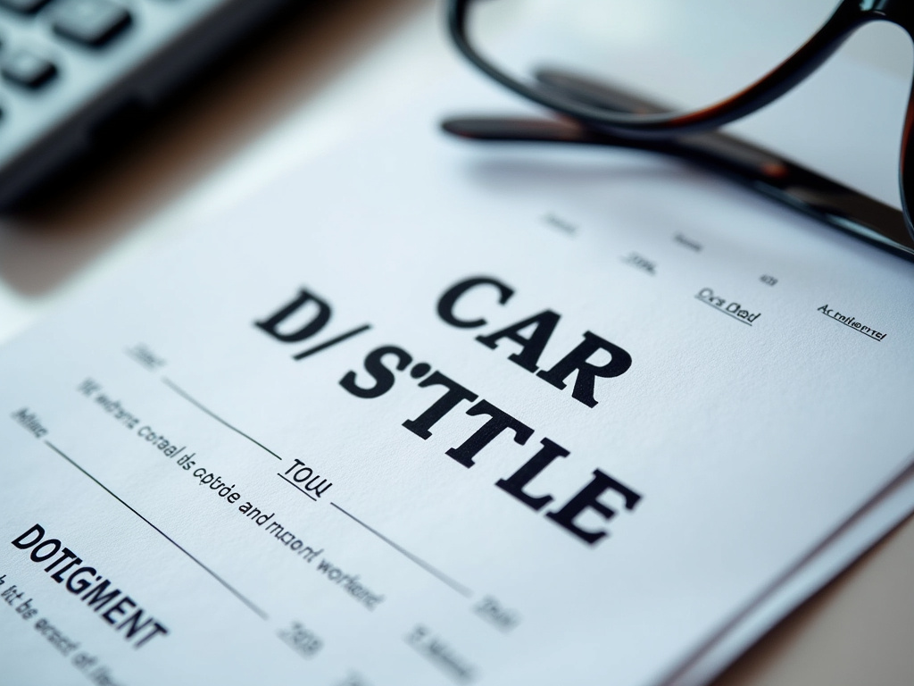 Car title document — title loans delaware