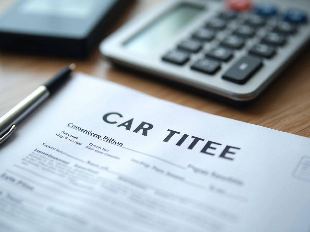 Car title document — title loans illinois