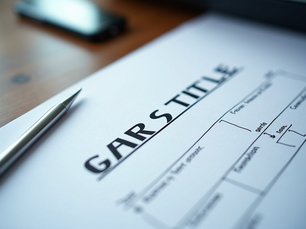 Car title document — title loans kentucky