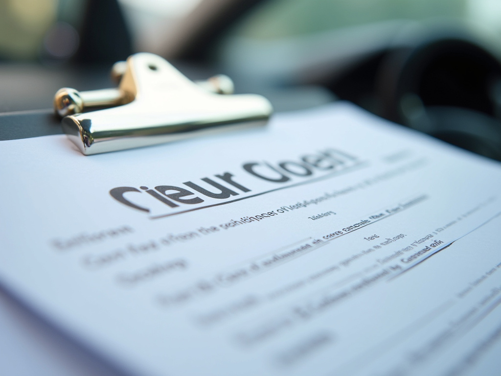 Car title document — title loans michigan
